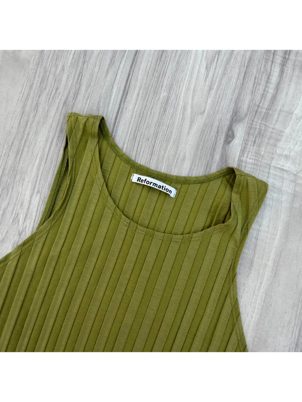Reformation Mel Ribbed Mini Dress - Picture 3 of 6